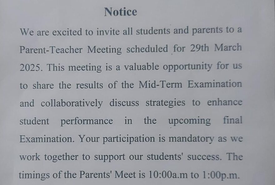 Parents Meet (March 2025)